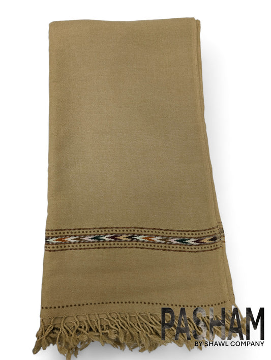 Pasham Hand Made Premium Wool Men Shawl Wrap Meditation Blanket - 48 Triple