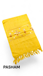 Pasham Handmade Premium Wool Women Stole Shawl Wrap - Yellow Designs
