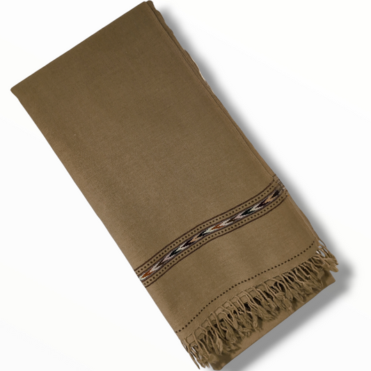 Pasham High Quality Wool 48" x 96" Men Shawl Wrap Blanket - 48 Triple
